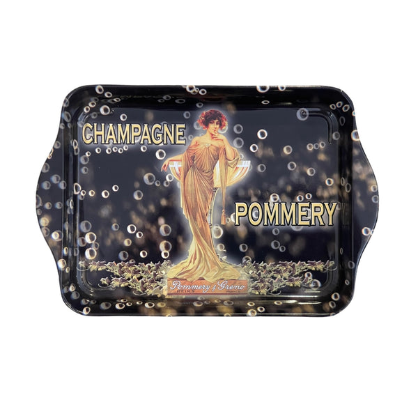 Charola Tin Tray 8 1/3 in. Champagne Pommery