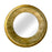 Espejo redondo con marco de metal color dorado 80 cms