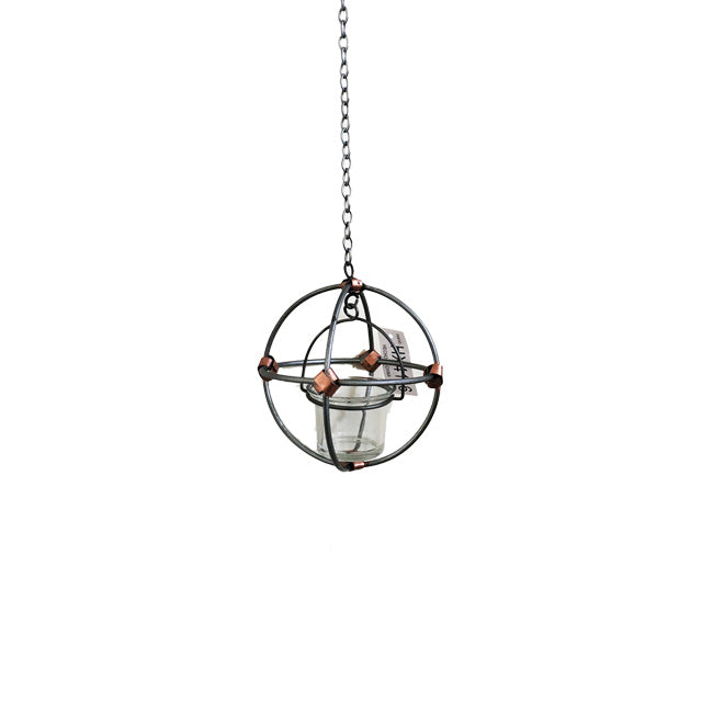 Porta vela colgante de una esfera