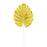 Hoja Palma Artificial Dorada con Tallo Chica 31 cms