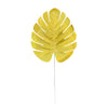 Hoja Palma Artificial Dorada con Tallo Chica 31 cms