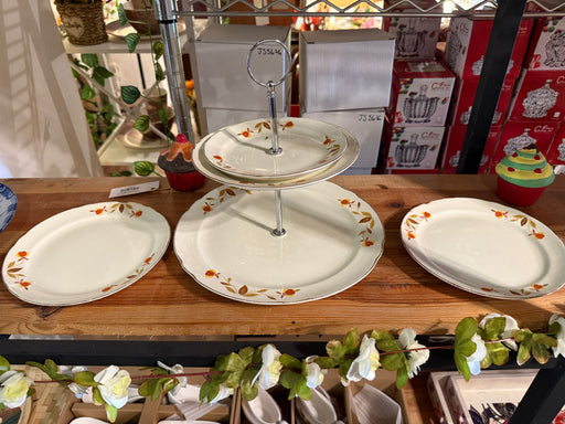 Etagere con dos platos extra