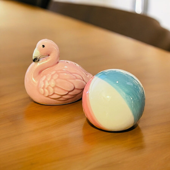 Salero y Pimentero Flamingo & Beach Ball