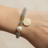 Pulsera Pewter San Benito Dorado