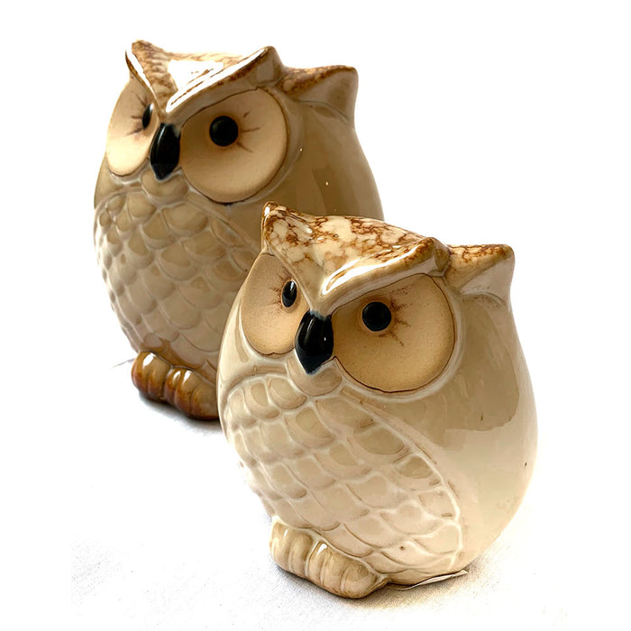 Juego de búhos de cerámica set/2