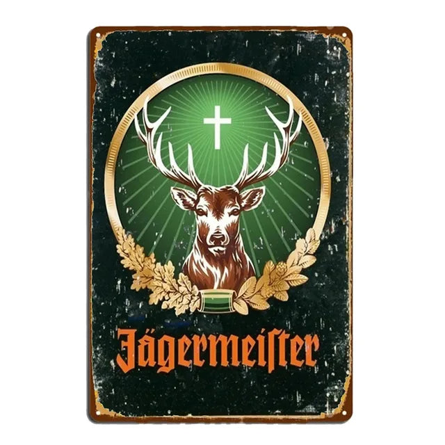 Cartel Lamina Vintage Licor Jagermeister