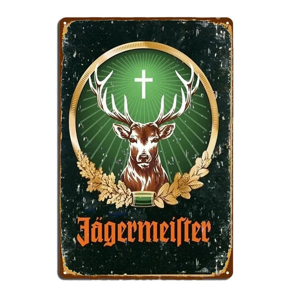 Cartel Lamina Vintage Licor Jagermeister