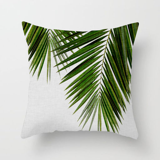 Funda para Cojín Palmas y Hojas 45x45