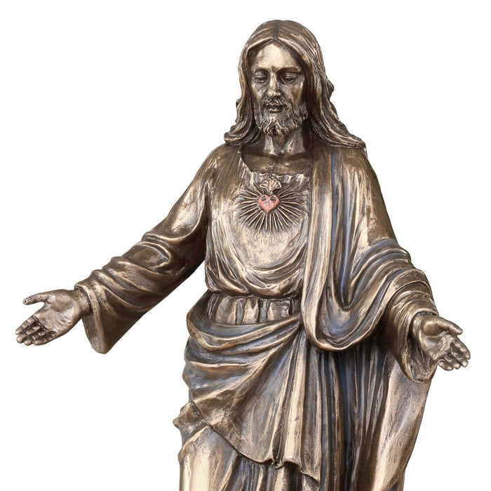 Estatuilla Sagrado Corazon de Jesus con Brazos Abiertos LM1