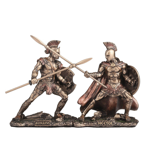 Mini Estatuilla Aquiles contra Hector 9 cms