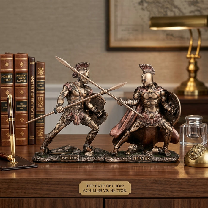 Mini Estatuilla Aquiles contra Hector 9 cms LM1