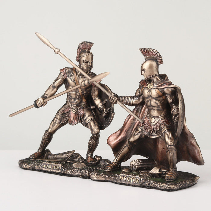 Mini Estatuilla Aquiles contra Hector 9 cms LM1