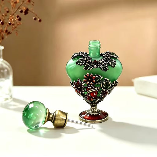 Contenedor para esencias verde vintage
