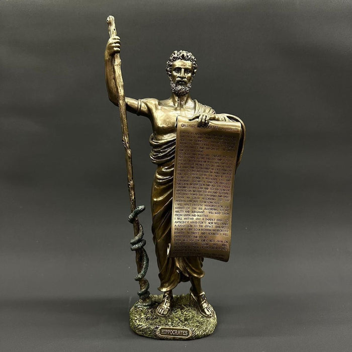 Estatuilla Juramento de Hipócrates