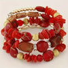 Pulsera Piedras Rojas
