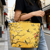 Bolso Tote Amarillo con Pajaritos