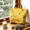 Bolso Tote Amarillo con Pajaritos