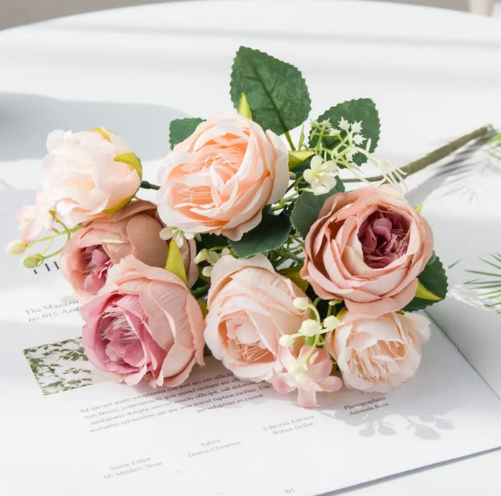 Ramo Peonias Rosa y Lila