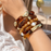 Juego de 5 pulseras Vintage Cafe