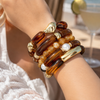 Juego de 5 pulseras Vintage Cafe
