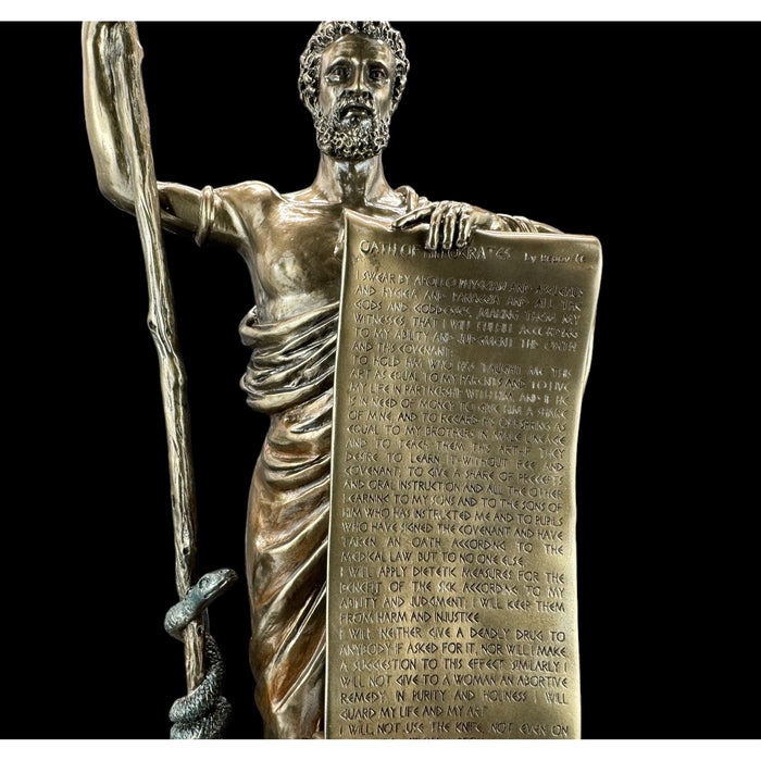 Estatuilla Juramento de Hipócrates