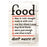 CARTEL 20 X 30 FOOD DON´T WASTE IT