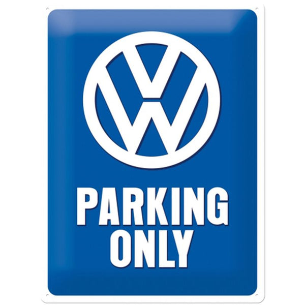 CARTEL 30X40 VW PARKING ONLY