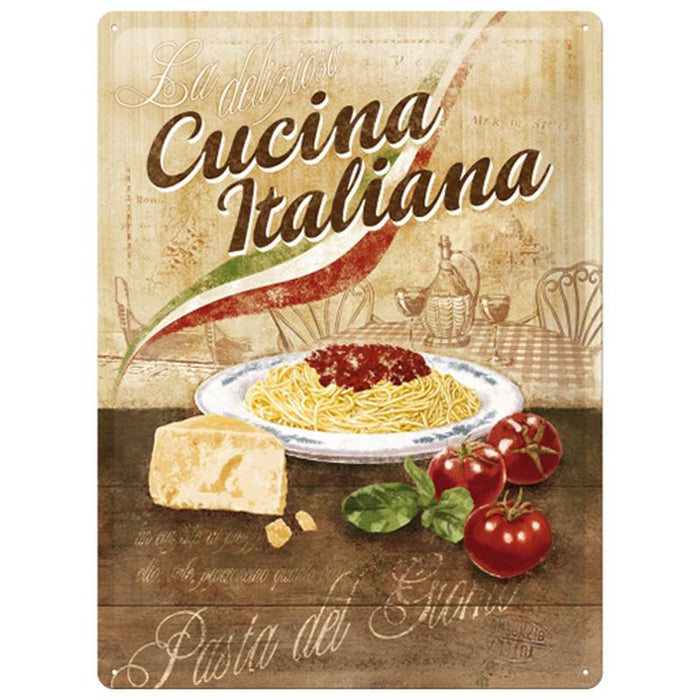 CARTEL 30X40 CUCINA ITALIANA