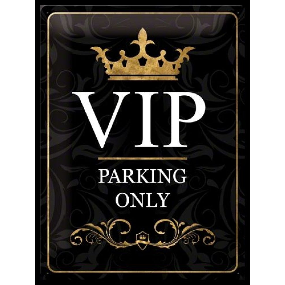 CARTEL 30X40 VIP PARKING ONLY