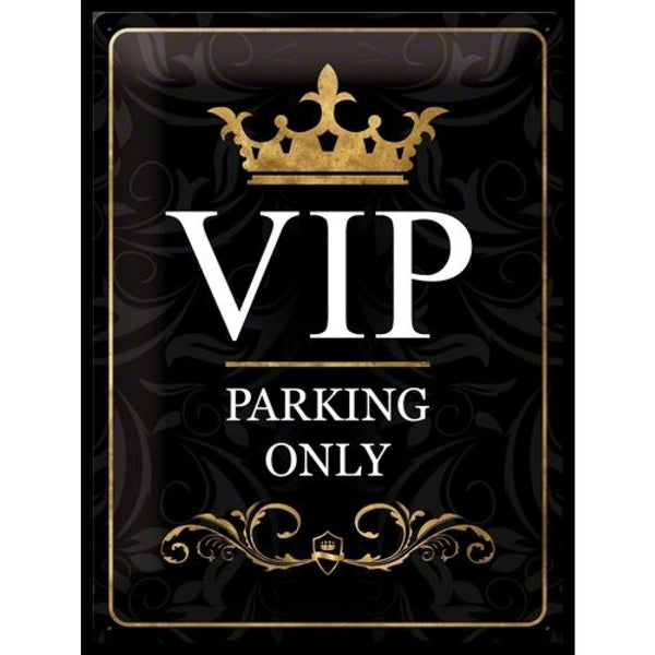 CARTEL 30X40 VIP PARKING ONLY