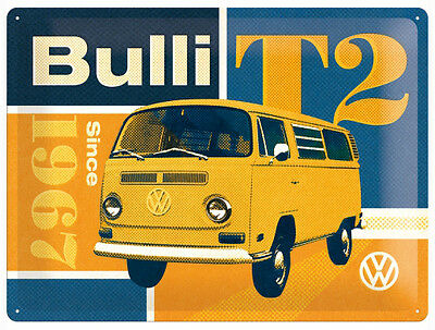 CARTEL 30X40 VW COMBI T2 BULLI