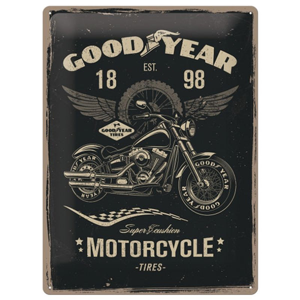 CARTEL 30X40 GOODYEAR MOTORCYCLES