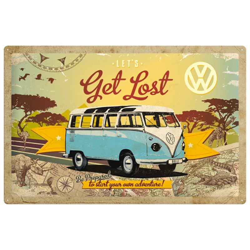 CARTEL 40 X 60 VW COMBI GET LOST