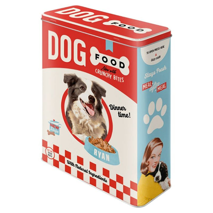 CAJA DE METAL XL DOG FOOD
