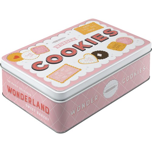 CAJA DE METAL PLANA COOKIES