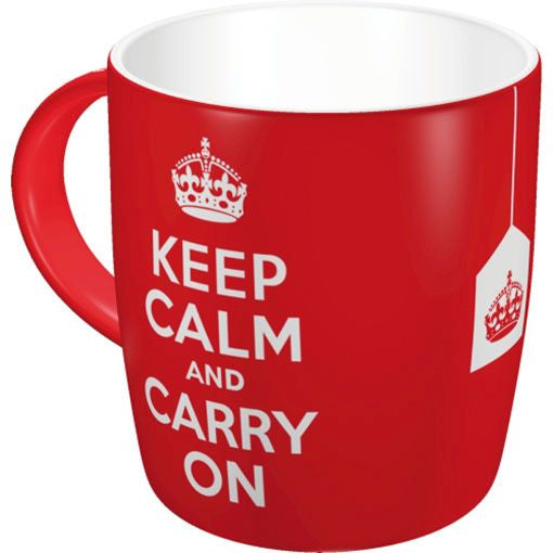 TAZA KEEP CALM AND CARRY ON