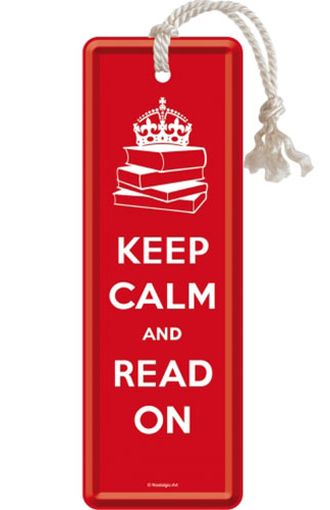 SEPARADOR DE LIBROS KEEP CALM AND READ ON