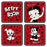 PORTAVASOS SET 4 BETTY BOOP KISS ME!