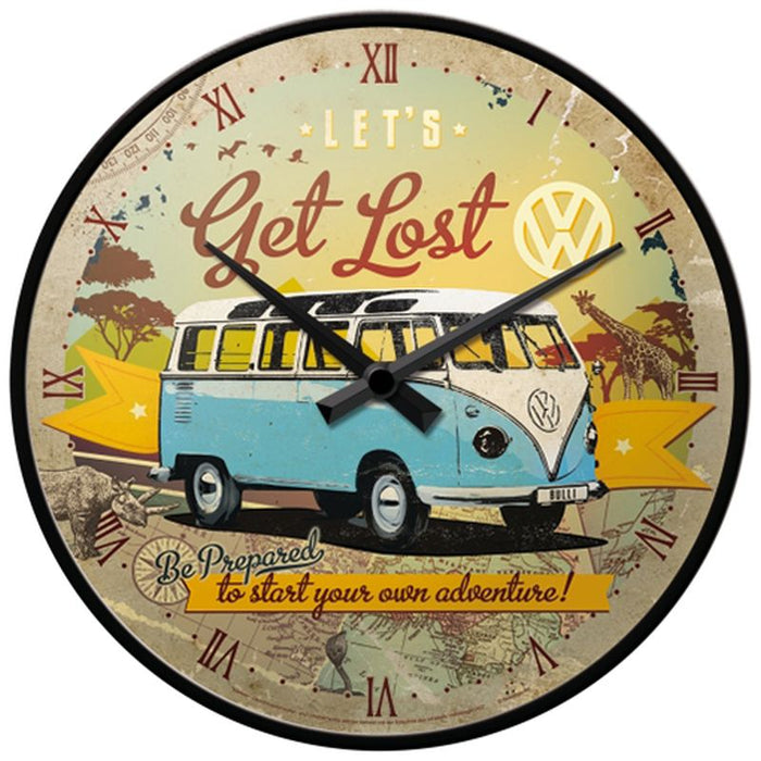 RELOJ DE PARED VW COMBI GET LOST