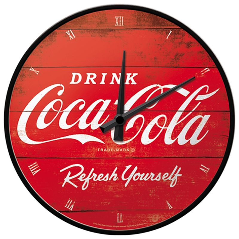 RELOJ DE PARED COCA-COLA LOGO ROJO