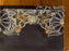 SET MANTEL PARA MESA NEGRO CON FLORES 180x320