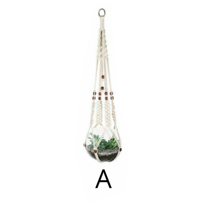 Colgante de Macrame para 1 Maceta A