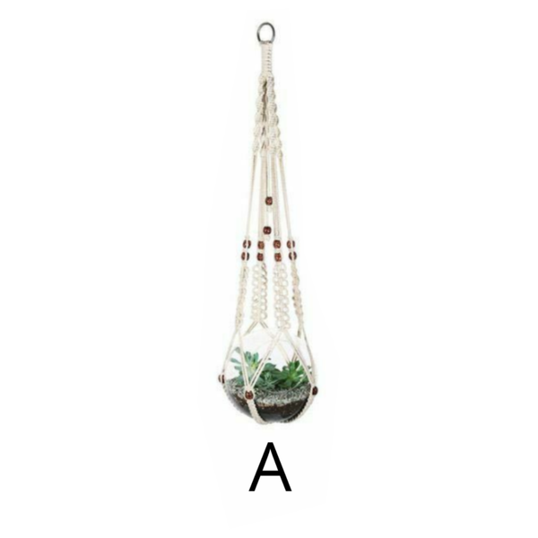 Colgante de Macrame para 1 Maceta A