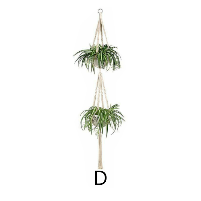 Colgante de Macrame para 2 Macetas D