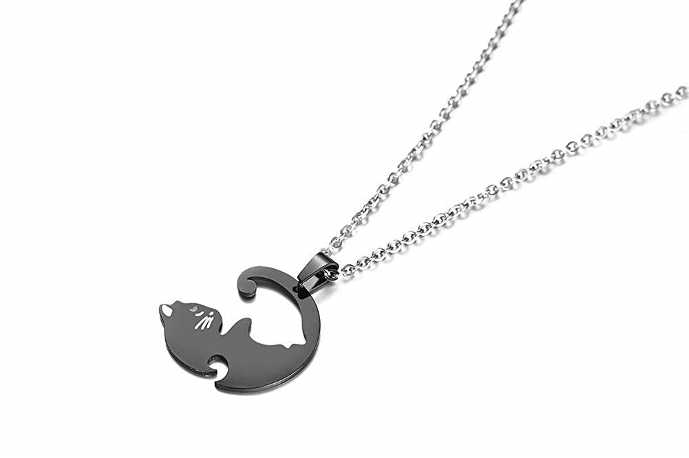 COLLAR DOBLE YING YANG GATOS