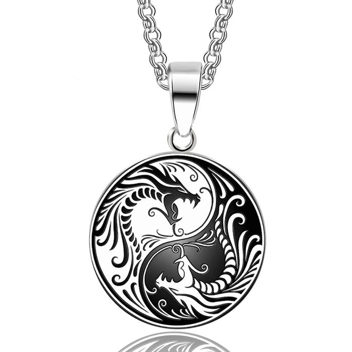 Collar Dragones Yin Yang