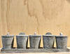Stone Cement Tray 5 spices jars + tray