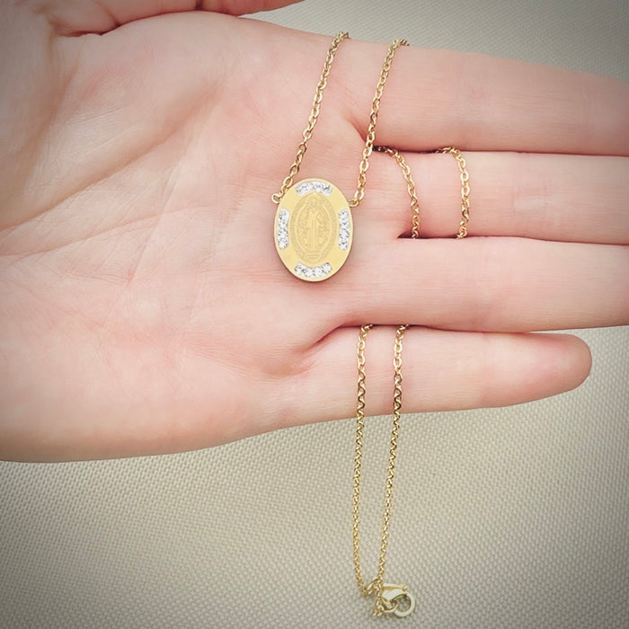 Juego Collar y Aretes San Benito