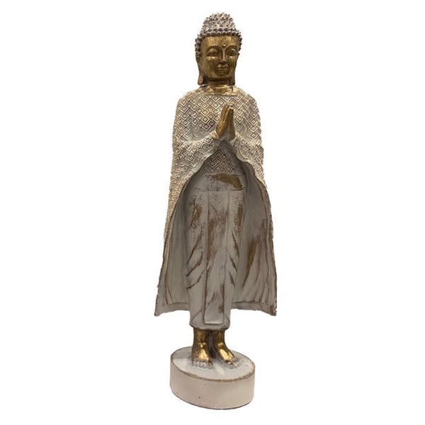 Buda Namaste Mudra Dorado y Blanco
