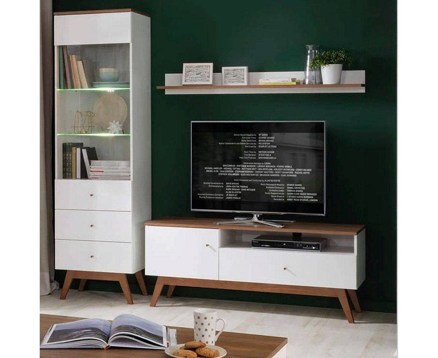 MESA TV HEDA BCO/NOGAL